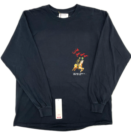 Travis Scott Astroworld Tour Horse Long Sleeve Black (93665-448) Men's Size M-XL