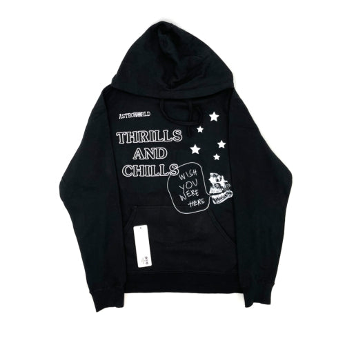 Travis Scott Astroworld Lollapalooza Thrills And Chills Black Hoodie (93665-526)