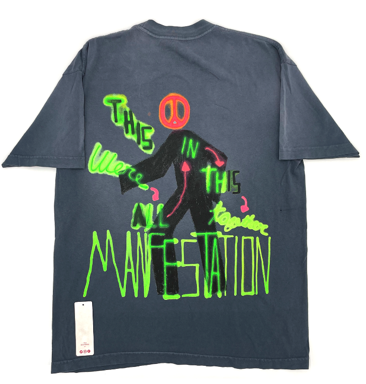 Travis Scott Astroworld Manifestation Grey Tee (93665-357) Men's Size S-XXL