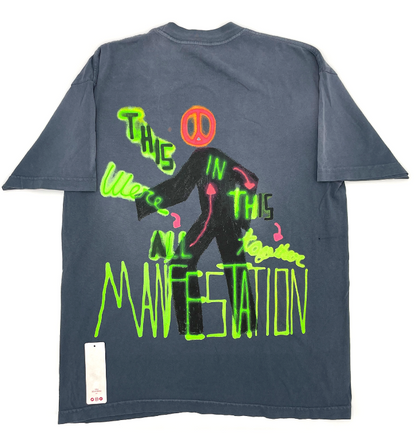 Travis Scott Astroworld Manifestation Grey Tee (93665-357) Men's Size S-XXL