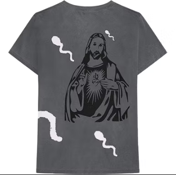Travis Scott Stop Tryna Be God Reversible Tee Grey (83665-099) Men's Size S-2XL