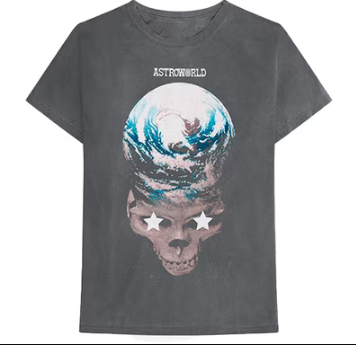 Travis Scott Stop Tryna Be God Reversible Tee Grey (83665-099) Men's Size S-2XL