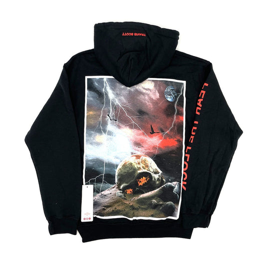 Travis Scott Bird's Eye View Fear the Flock Black Hoodie (93665-512) Size S-XXL