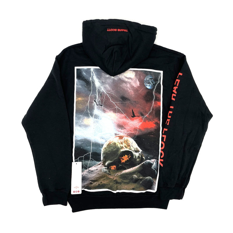 Travis Scott Bird's Eye View Fear the Flock Black Hoodie (93665-512) Size S-XXL