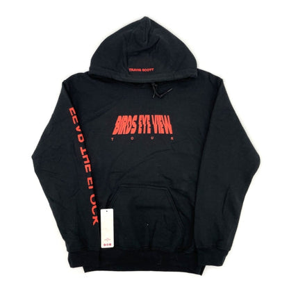 Travis Scott Bird's Eye View Fear the Flock Black Hoodie (93665-512) Size S-XXL