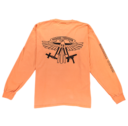 Travis Scott Birds Archive Long Sleeve Tee Orange