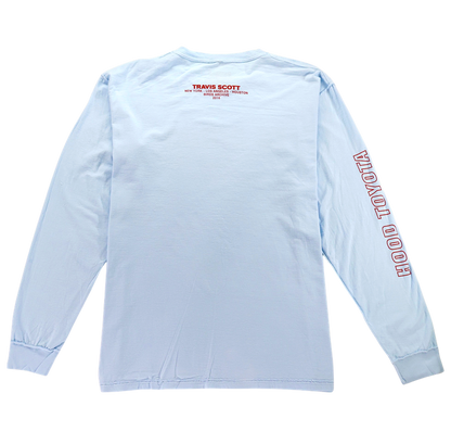 Travis Scott Birds The Ends Long Sleeve Tee Blue