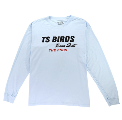 Travis Scott Birds The Ends Long Sleeve Tee Blue