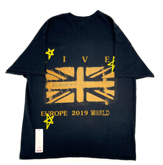 Travis Scott Black Union Jack Black Tee 93665-258 Men's Size S-XXL
