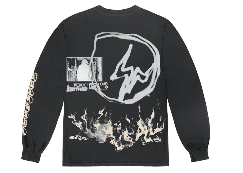 Travis Scott Cactus Jack For Fragment Logo L/S T-Shirt (CJFM-LS06) Men Size S-XL