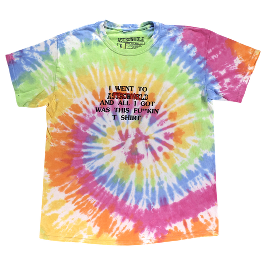 Travis Scott I Went To Astroworld Tie Dye Tee 93665-237 Men's Size S-XXL