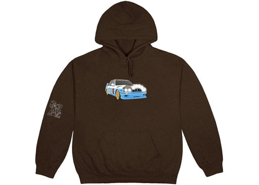 Travis Scott JACKBOYS Vehicle Hoodie Brown
