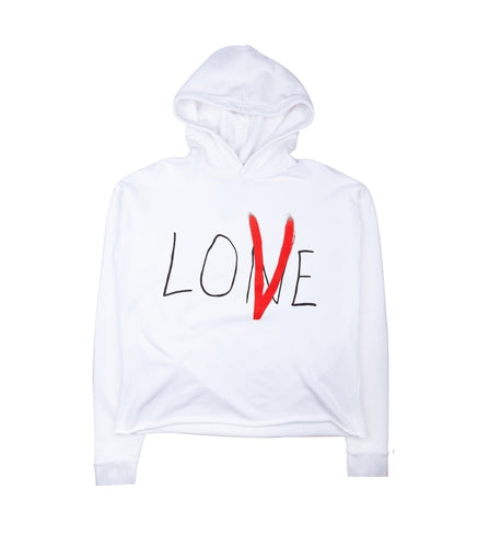 VLONE LOVE WHITE HOODIE