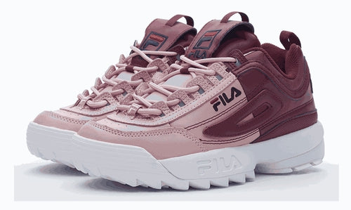 FILA Disruptor II Premium Split Pink/Burgundy (W) (5FM00063-662) Women Size 5-9
