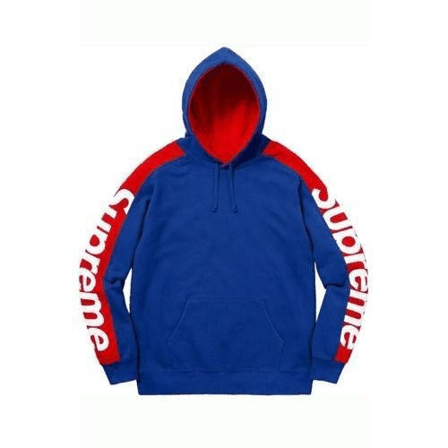 Supreme Sideline Hooded Sweatshirt Light Pine/Royal (SS18SW25) Men's Size S-XL