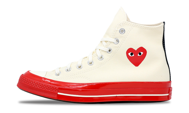 Converse Chuck Taylor All-Star 70 Hi CDG PLAY White Red (A01794C) Size 8-12