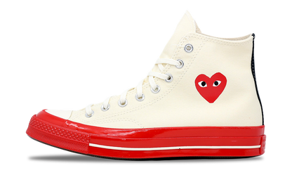 Converse Chuck Taylor All-Star 70 Hi CDG PLAY White Red (A01794C) Size 8-12