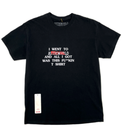 Travis Scott Where Were You Black Tee (93665-236) Men's Size S-XXL
