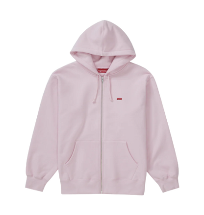 Supreme Small Box  Logo Zip Up Sweatshirt Light Pink (FW17)