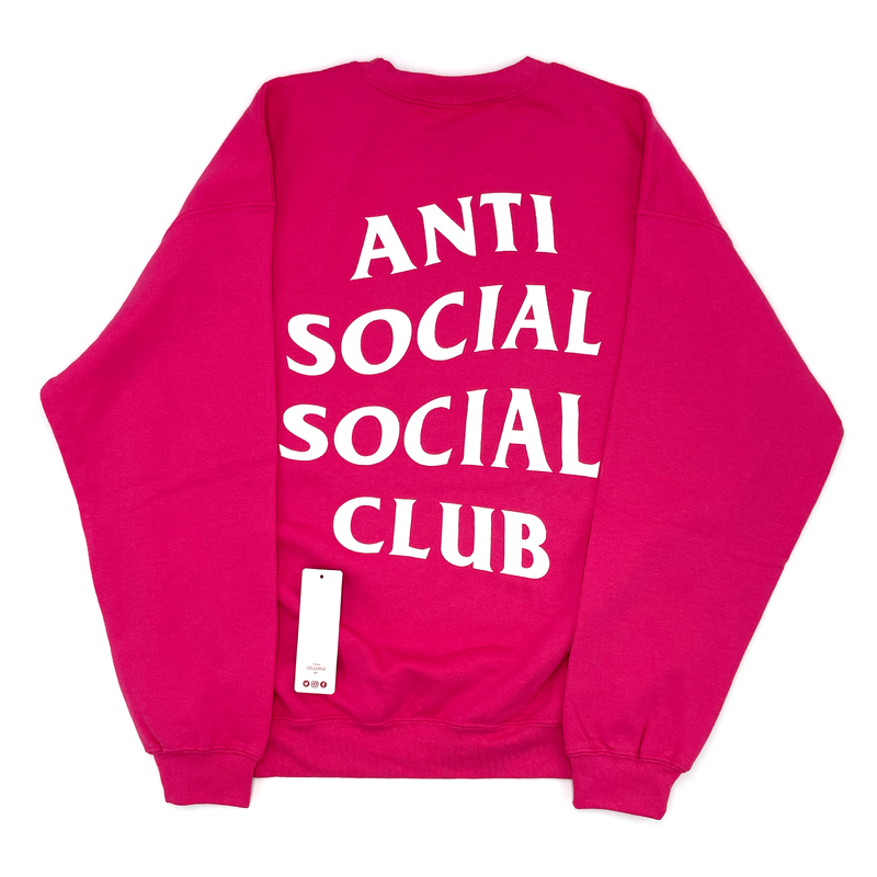 Antisocial Social Club Crewneck Pink White