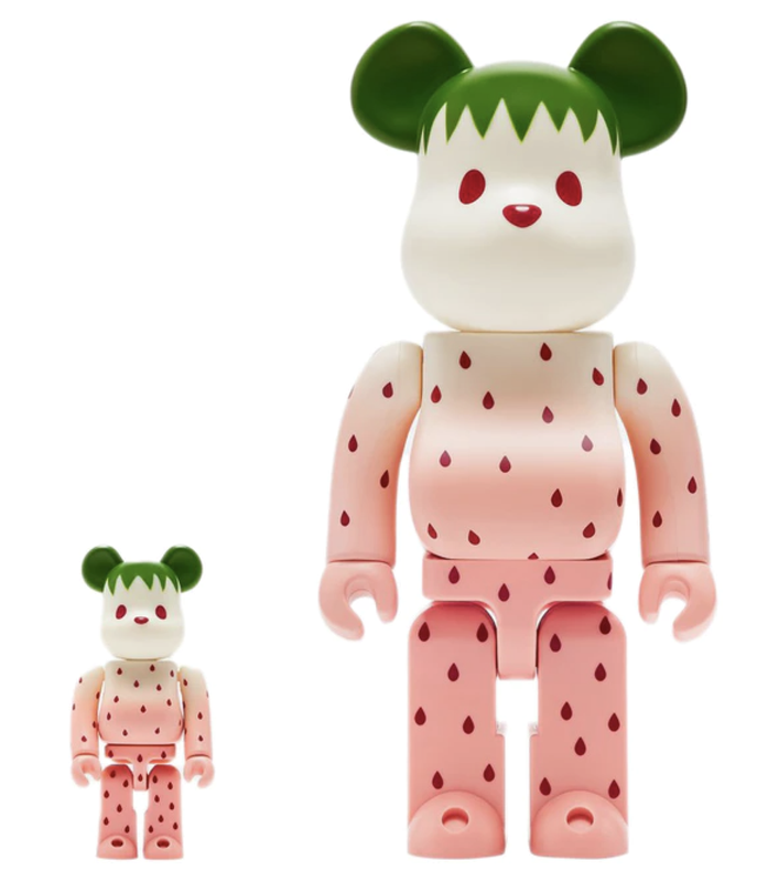 Bearbrick x CLOT Summer Fruits Snow Strawberry 100% & 400% Set 2021