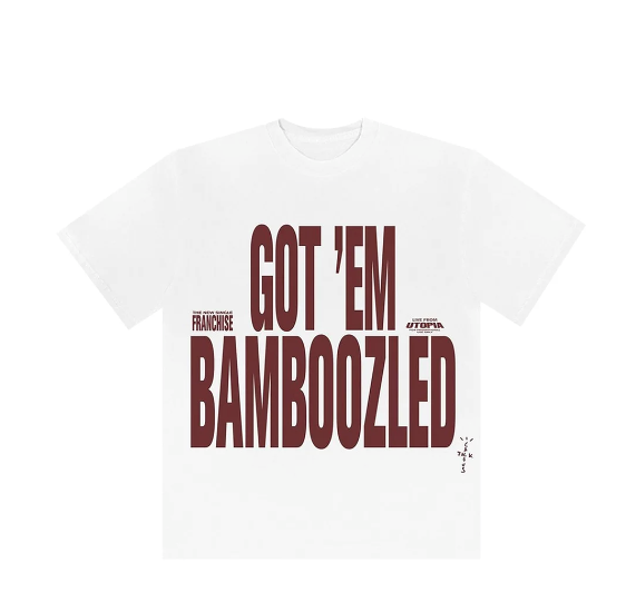 Travis Scott Franchise Promo II Bamboozled T-shirt White