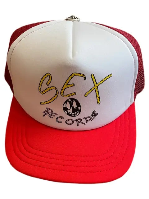 Chrome Hearts Matty Boy Sex Records Trucker Hat Red – Solestage