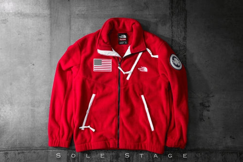 Supreme x The North Face Expedition Fleece Jacket Red