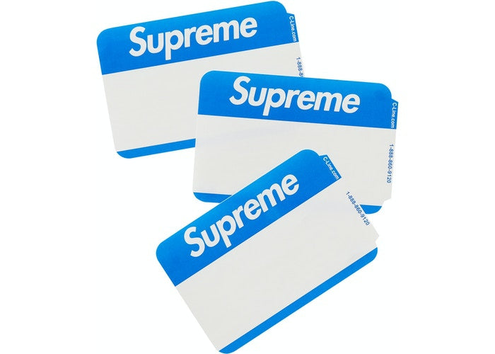 Supreme Name Badge Stickers (Pack of 100)