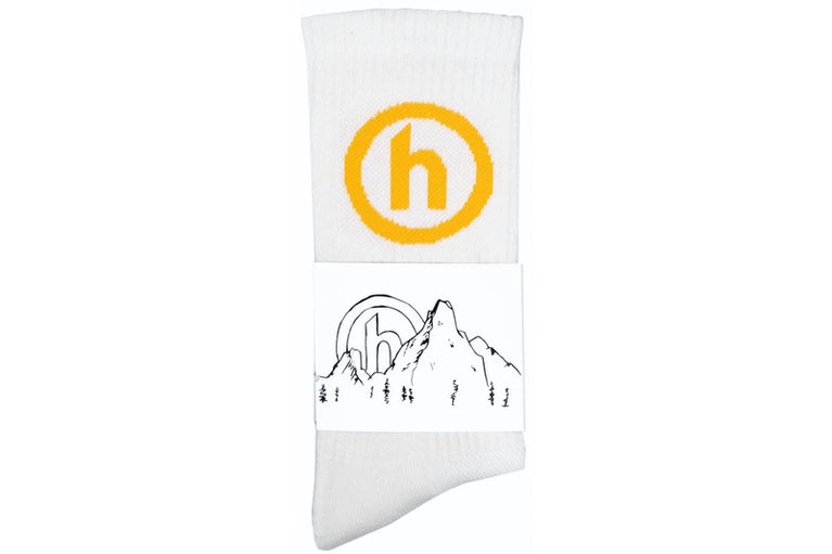 Hidden NY Crew Socks White/Yellow