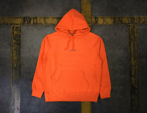 Supreme Compact Logo Hooded Sweatshirt  Orange