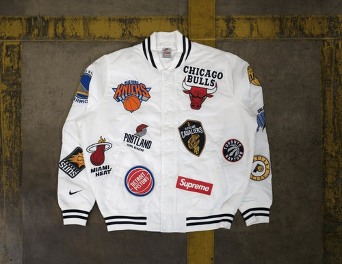 Supreme Nike/NBA Teams Warm-Up Jacket White