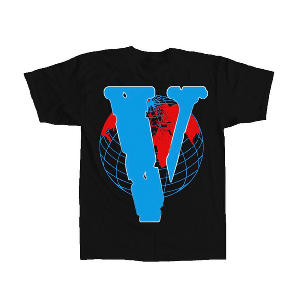 Juice Wrld x Vlone  Earth T-Shirt Black