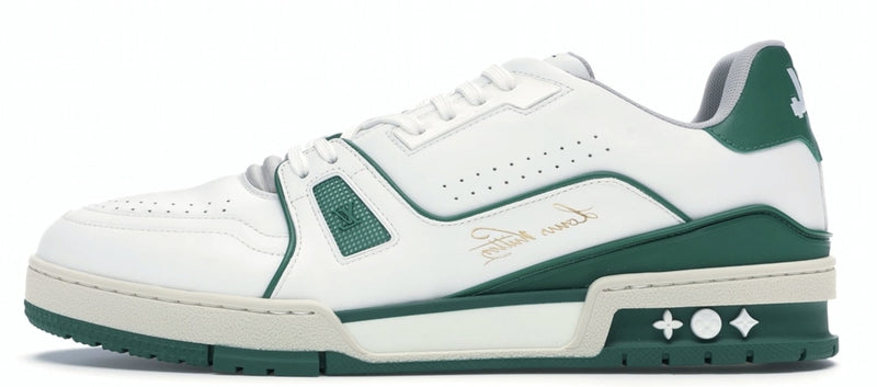 Louis Vuitton Trainer Sneaker White and Green - proalpaandomega -  proalpaandomega