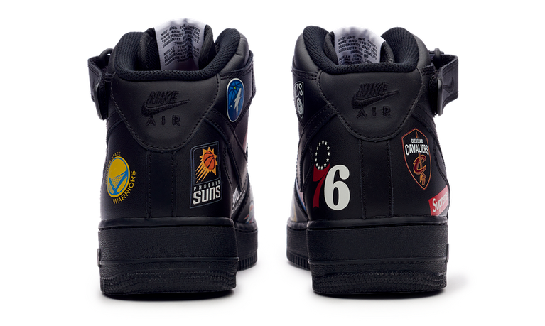 Nike Air Force 1 Mid Supreme NBA Black – Solestage