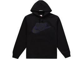 Nike X Supreme Leather Applique Hoodie