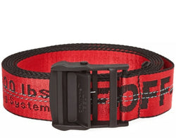OFF WHITE INDUSTRIAL BELT RED