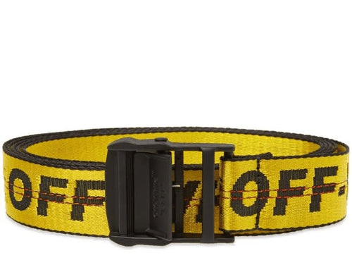 OFF WHITE INDUSTRIAL BELT YELLOW