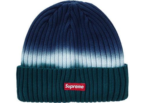 Supreme overdyed beanie teal