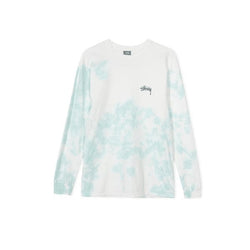 Stussy Small Stock Tie Dye Long Sleeve Tee Natural Blue