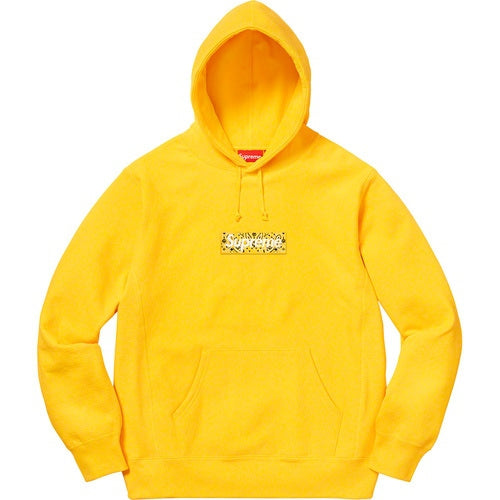 Supreme Bandana Box Logo Hooded Sweatshirt Yellow – Solestage