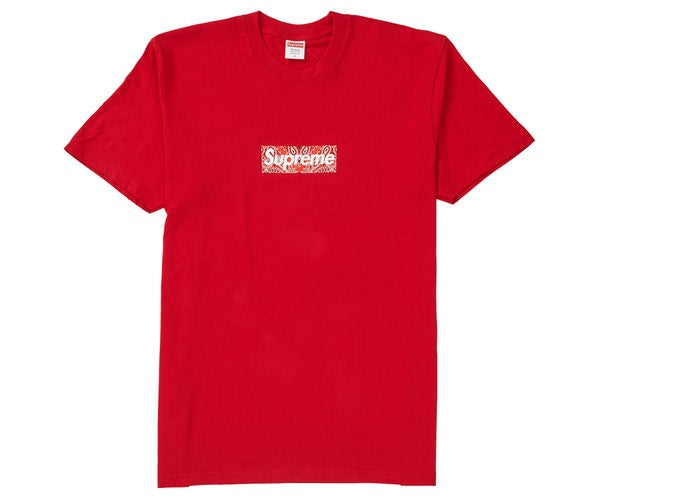 Supreme Bandana Box Logo Tee Red – Solestage