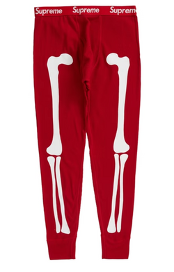Supreme Hanes Bones Thermal Pants Red