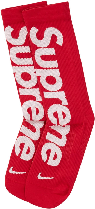 Supreme X Nike Lightweight Crew Socks (1 Pack) SS21 Red