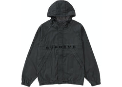 Supreme Overdyed Twill Hooded Jacket Black