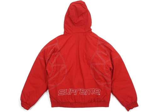 Supreme Zig Zag Stitch Puffy Jacket Red