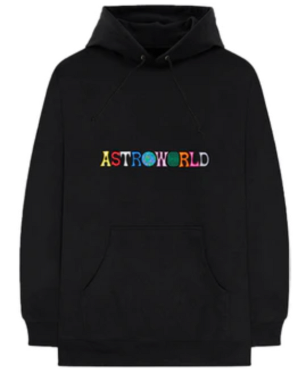 Travis Scott Astroworld Logo Hoodie Black