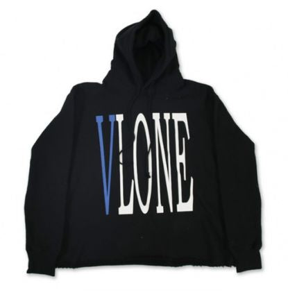 VLONE Logo Hoodie Black/Blue