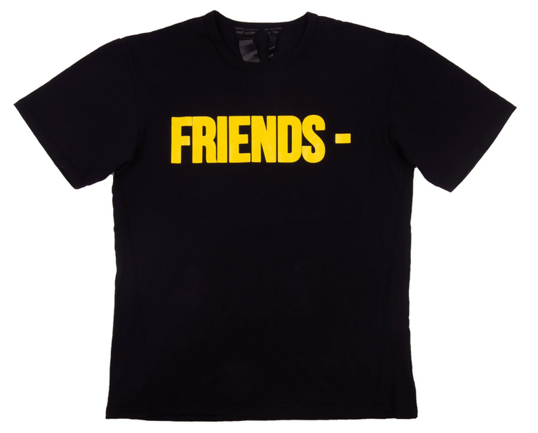 Vlone "Friends" Tee Black Yellow