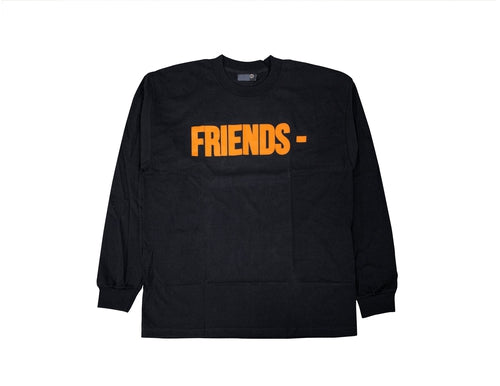 Vlone "Friends" Orange Black Long Sleeve Shirt